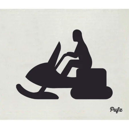 Dish cloth snowmobile driver