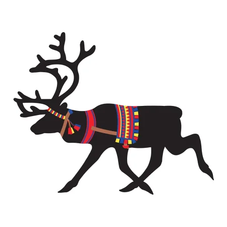 Topfuntersetzer Rentier sami drucken