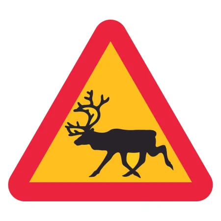 Topfuntersetzer Warnschild Rentier