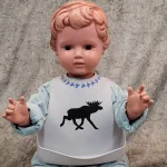 Haklapp med älg-tryck