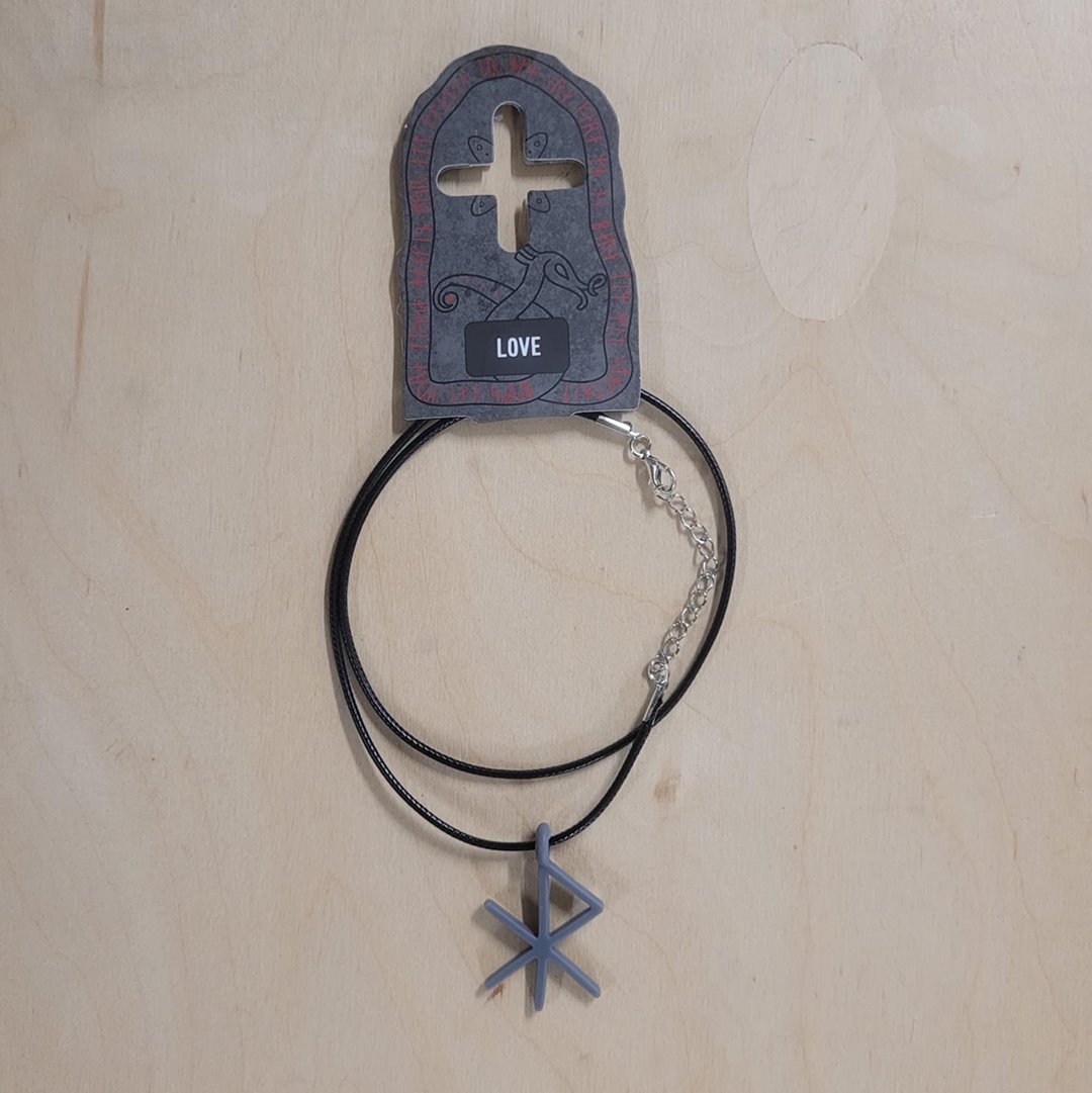 Halsband Bindruna Love grå 1080