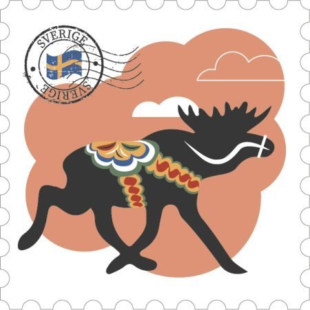 Trämagnet dala-älg