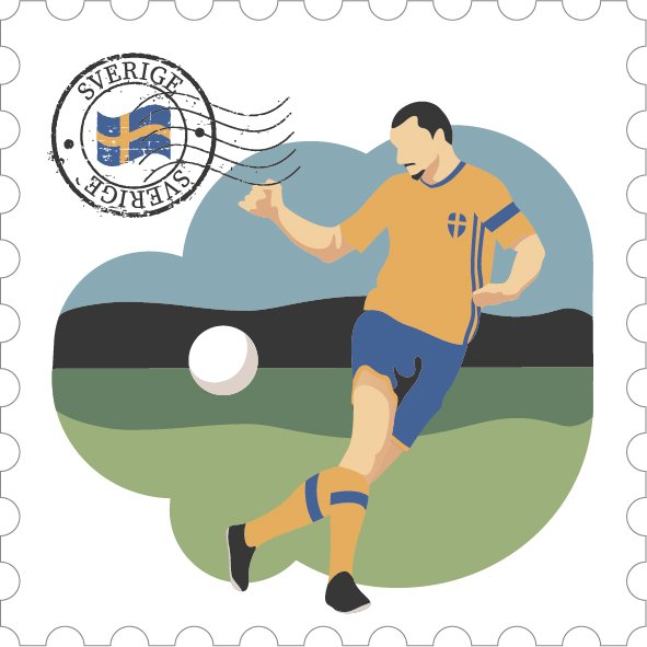 Trämagnet fotboll - utan text