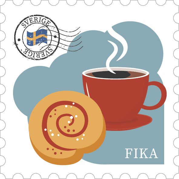 Trämagnet kanelbulle - Fika