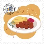 Trämagnet köttbullar – utan text