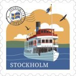 Trämagnet skärgårdsbåt Stockholm